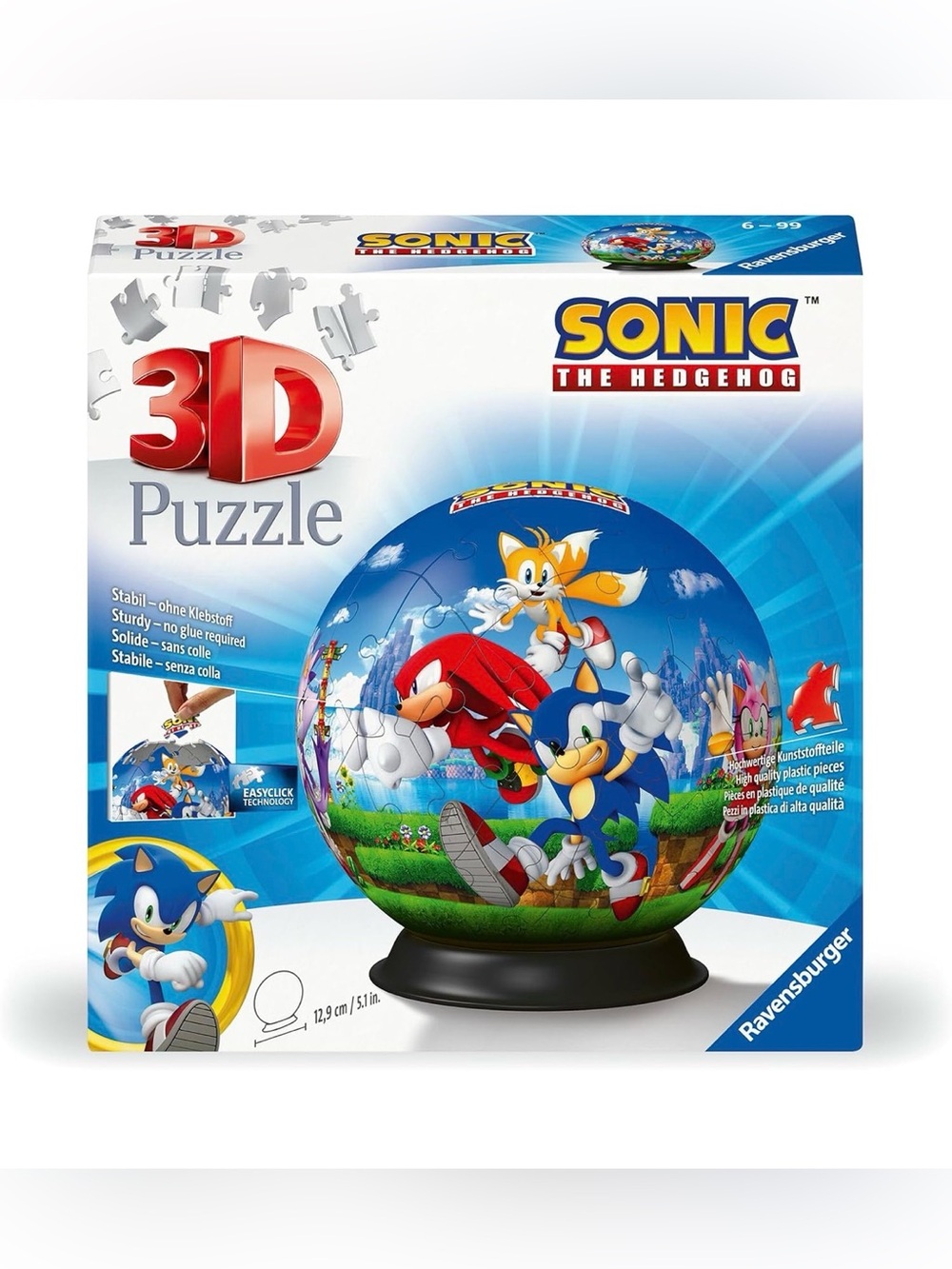 Ravensburger Sonic the Hedgehog 3D Jigsaw Puzzle Ball Brand New